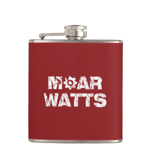 Moar Watts Hip Flask