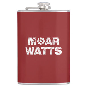 Moar Watts Hip Flask