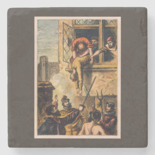 Mob Justice on Saint Bartholomew Day Massacre Stone Coaster