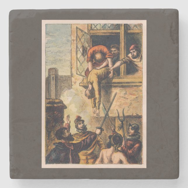 Mob Justice on Saint Bartholomew Day Massacre  Stone Coaster (Front)