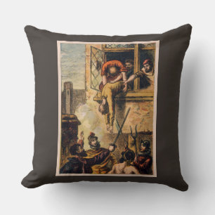 Mob Justice on Saint Bartholomew Day Massacre Throw Pillow