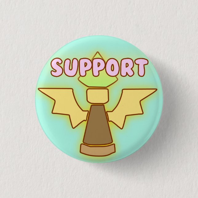MOBA Role Badge - Support 1 Inch Round Button (Front)