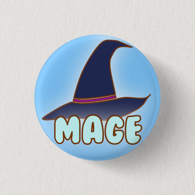 MOBA Role - Mage 1 Inch Round Button (Front)