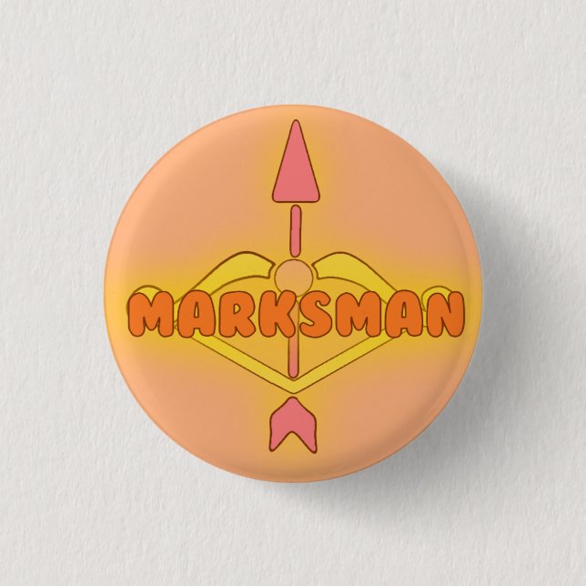 MOBA Role - Marksman 1 Inch Round Button (Front)