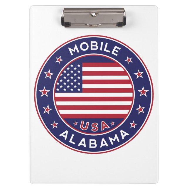 Mobile, Alabama Clipboard (Front)