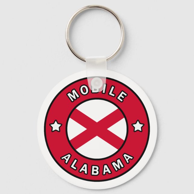 Mobile Alabama Keychain (Front)