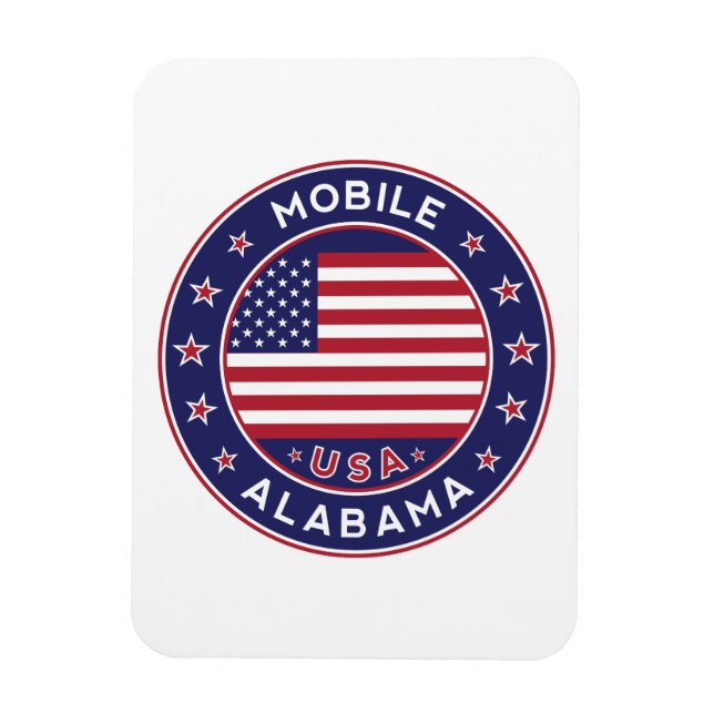 Mobile, Alabama Magnet (Vertical)