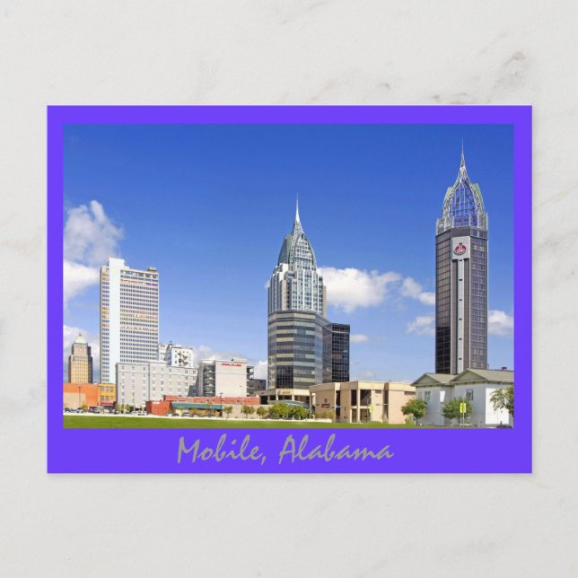 Mobile, Alabama Postcard (Front)