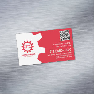 Mobile Auto Mechanic Magnetic Business Card