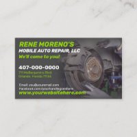 Mobile Automobile Car Repair Mechanic 2 Sided