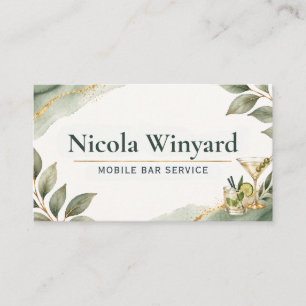 Mobile Bar Service Business Card