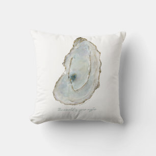 Mobile Bay Oyster-1 Throw Pillow