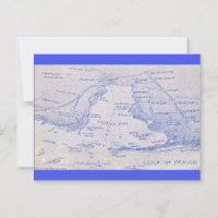 Mobile Bay Vintage Map