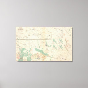 Mobile, Blakely, Messinger's Ferry-Canton Canvas Print