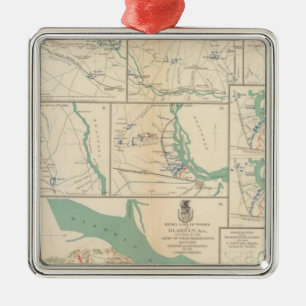 Mobile, Blakely, Messinger's Ferry-Canton Metal Ornament