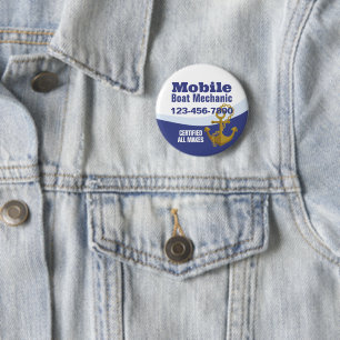Mobile Boat Mechanic 2 Inch Round Button