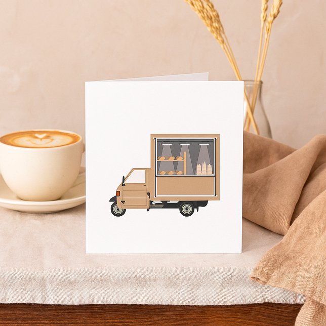 Mobile Coffee Van Vehicle Note Cards (Creator Uploaded)