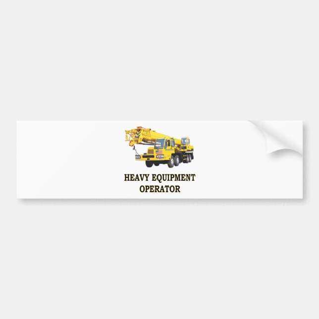 MOBILE CRANE BUMPER STICKER (Front)