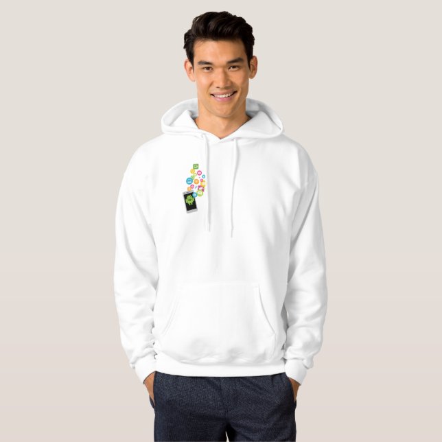 Mobile CSP Men's Hoodie App Inventor (Front Full)