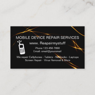 Mobile Device Repair Service Business Card