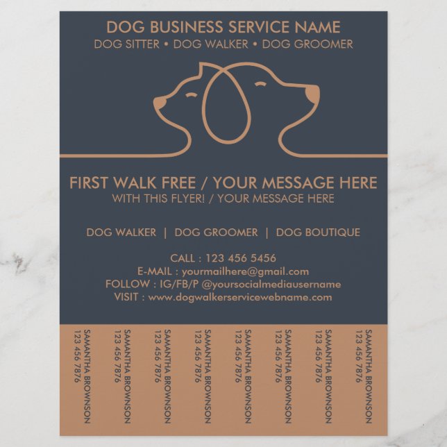 Mobile Grooming Promo Flyer (Front)