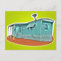 Mobile Home Postcard