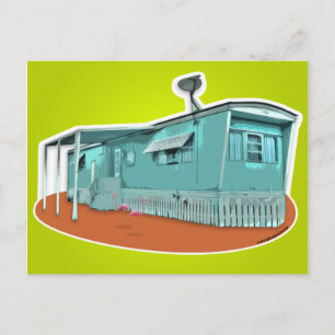Mobile Home Postcard