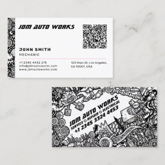 Mobile Mechanic, Auto Repair, Car Repair, Editable Business Card