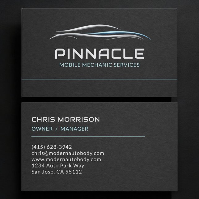 Mobile Mechanic Services Professional Business Card (Creator Uploaded)