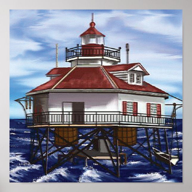 Mobile Middle Bay lighthouse Poster (Front)