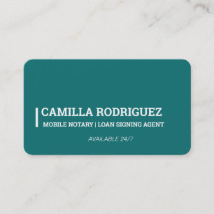 Mobile Notary Business Card