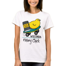 Mobile Notary Chick Riding Skateboard Wisconsin