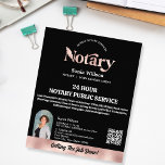 Mobile Notary & Loan Signing Agent QR Code Photo Flyer<br><div class="desc">A modern,  stylish mobile notary flyer with calligraphy script typography and feather pen with agate background.  Ideal for notary,  professionals,  lawyers,  loan agents,  mortgage agents... . add your photo</div>