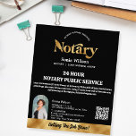 Mobile Notary & Loan Signing Agent QR Code Photo Flyer<br><div class="desc">A modern,  stylish mobile notary flyer with calligraphy script typography and feather pen with agate background.  Ideal for notary,  professionals,  lawyers,  loan agents,  mortgage agents... . add your photo</div>