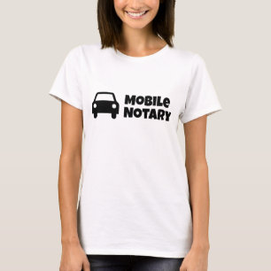 Mobile Notary Public Car Symbol T-Shirt
