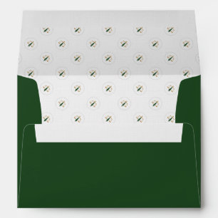 Mobile Notary Public Signing Agent green gold Envelope