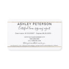 Mobile Notary public typography gold stripe