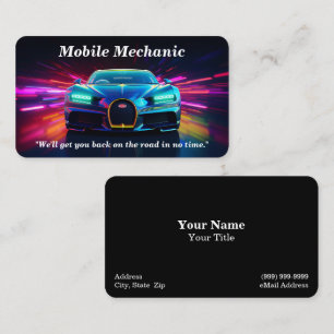 Mobile / Onsite Car Repair Business Card