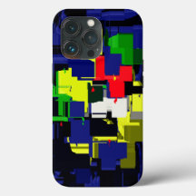 Mobile phone case with abstract design.