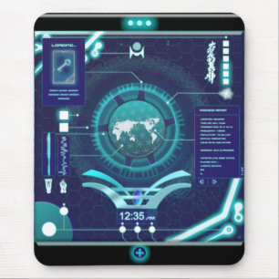 Mobile Quantum Computer Flexible Screen Mouse Pad