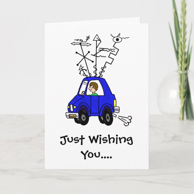 Mobile Rig Funny Ham Radio Birthday Card (Front)