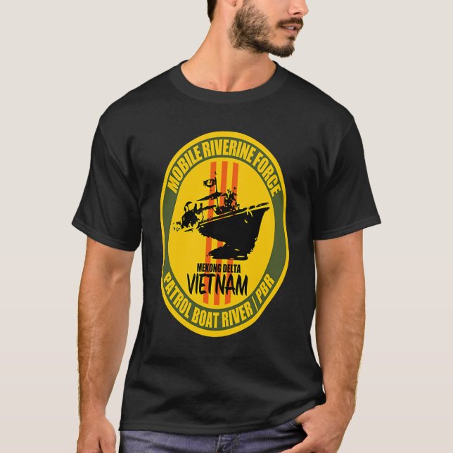 Mobile Riverine Force Mekong Delta Vietnam Veteran T-Shirt (Front)
