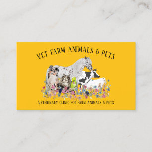 Mobile Veterinary Service Business Card