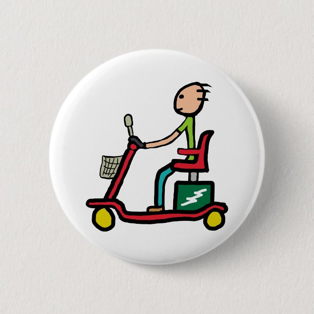 Mobility Scooter 2 Inch Round Button (Front)