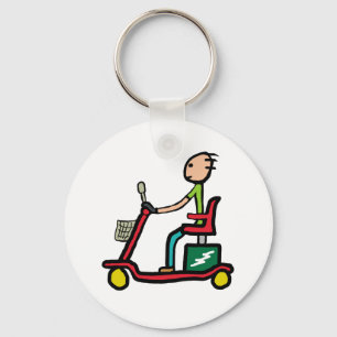Mobility Scooter Keychain