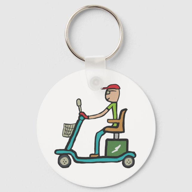 Mobility Scooter Keychain (Front)