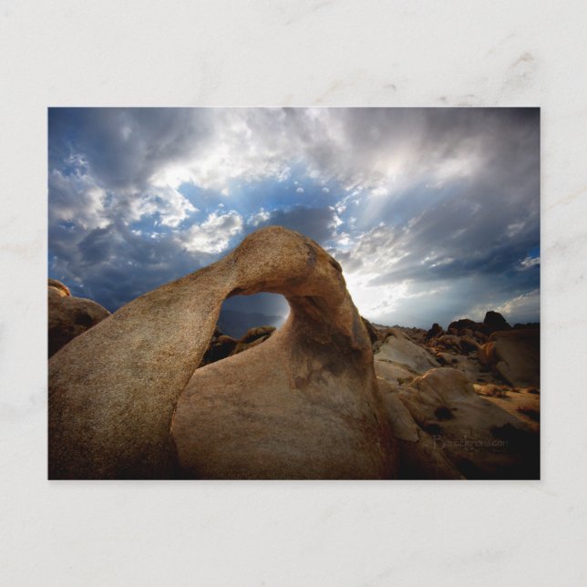 Mobius Arch Sunset - Alabama Hills Postcard (Front)