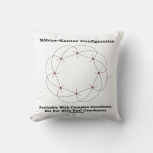 Möbius–Kantor Configuration Realizable Complex Throw Pillow
