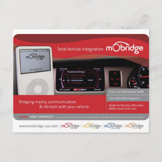 mObridge USA pre-SEMA postcard