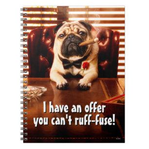 Mobster Dog Notebook